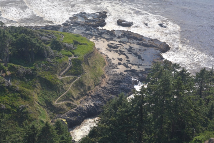view of the coastline from Cape Perpetua Overlook